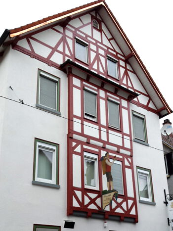 Fassadenrenovierung eines Fachwerkhauses